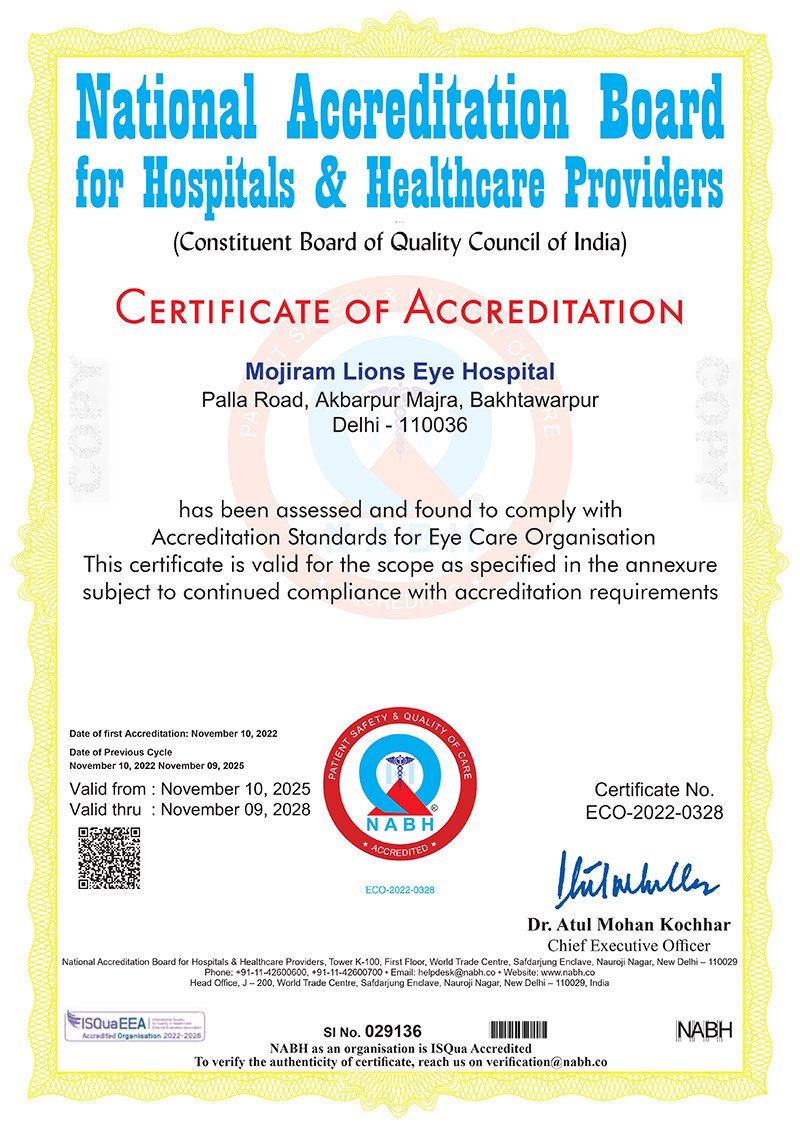 NABH  Accreditation Certificate 